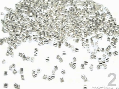 Zamačkávací rokajl sekaný, 2 mm, 100 ks
