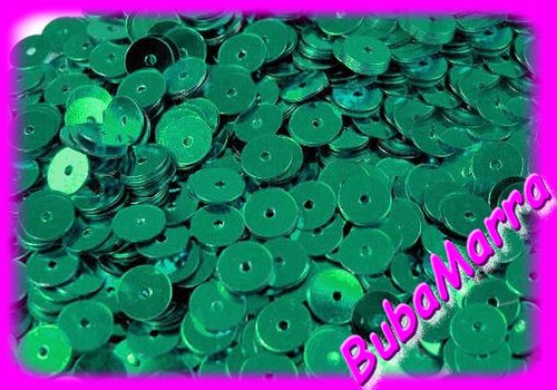 ~ FLITRY ZELENÉ ~ hladké Ø 6mm 450ks ~ 5g