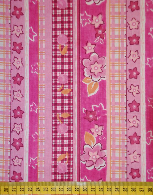 Růžový patchwork vzor — foto 1