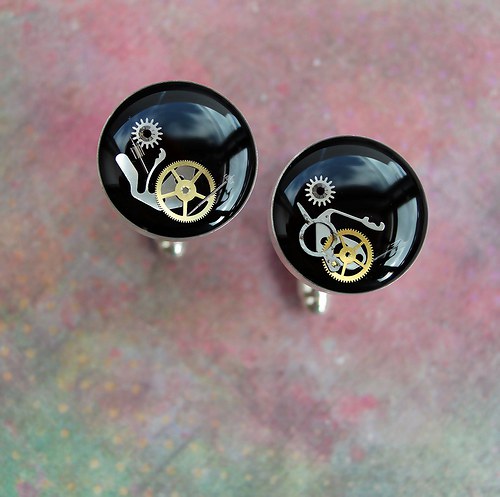 Manžetové knoflíčky /black/ — foto 1