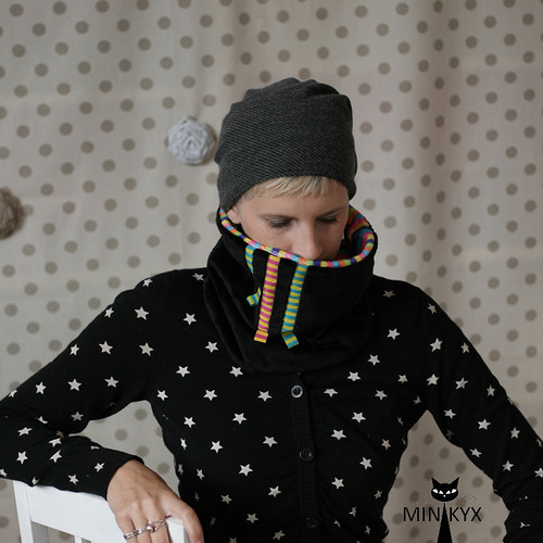 NÁKRČNÍ-KYX black/stripes — foto 1