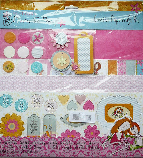 AKCE - Scrapbook sada Born to shop — foto 1