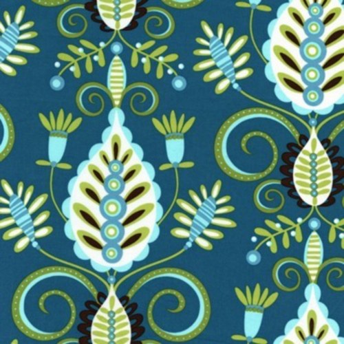 Látka Velké ornamenty 20 cm zbytek — foto 1