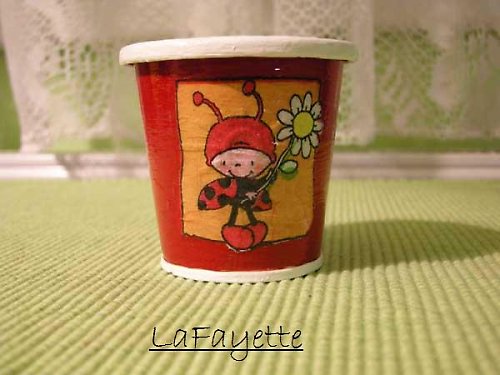 Květináč Beruška - découpage — foto 1