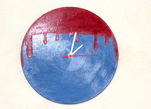 Hodiny "Red and blue" — foto 1