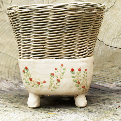 Fine rustic decoration červené kvítky — foto 1