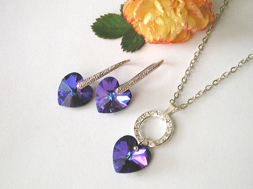 Swarovski sada Heliotrope AB ( 14 + 14 ) — foto 1