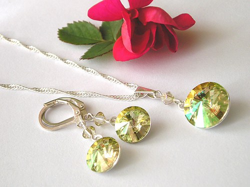 Swarovski sada Rivoli Luminous Green — foto 1