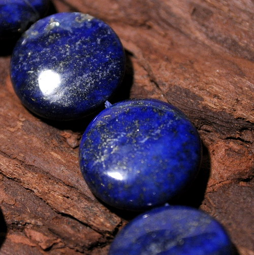 LA219 Lapis lazuli čočka 16 mm — foto 1
