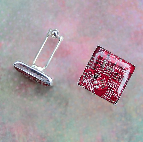 IT manžetové knoflíčky /red/ — foto 1
