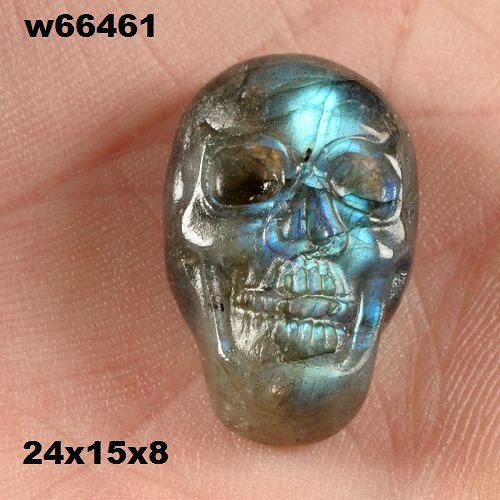 Labradorit- CABOCHON- lebka — foto 1