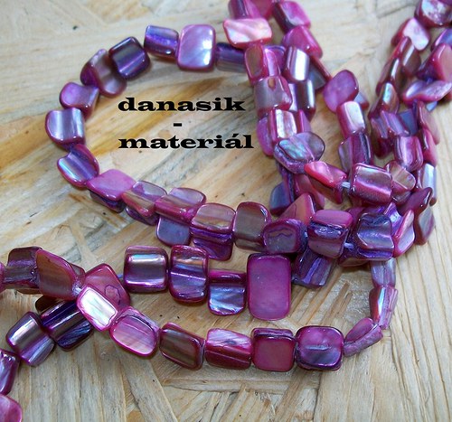 Fialovorůžové Perleťové Zlomky 10 cm