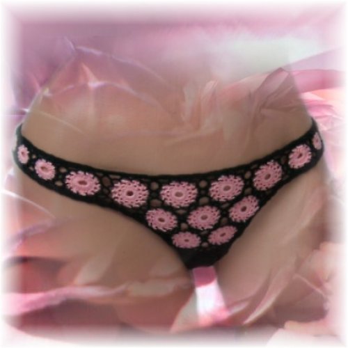 Háčkovaná tanga APHRODITE - vel. L — foto 1