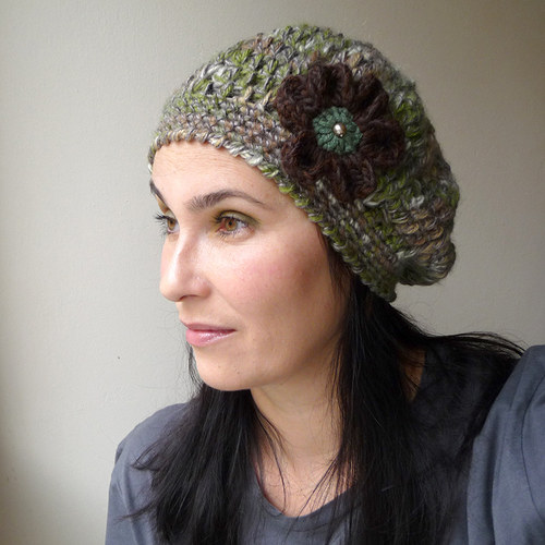 Podzimní žíhaný baret — foto 1
