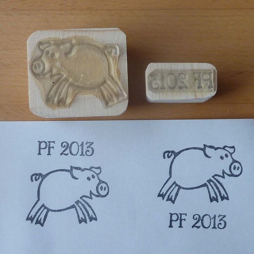 Razítko PF 2013 s prasátkem — foto 1