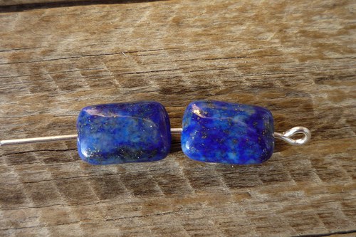 2x vrtaný lapis lazuli č. L7388 — foto 1