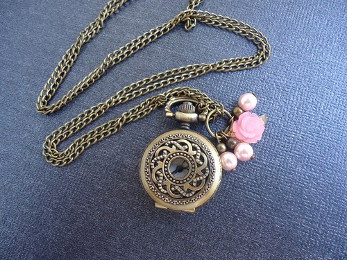 Náhrdelník s hodinkami "Tea Rose" — foto 1