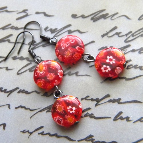 Červené Millefiori — foto 1