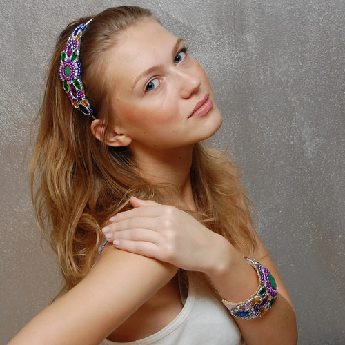 Lakšmi .. kolekce bohyní ... čelenka — foto 1