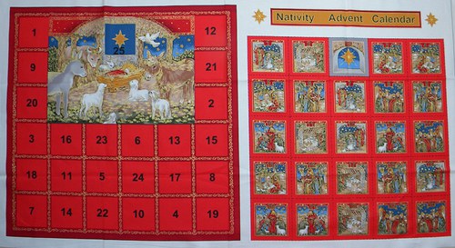 Panel látky - adventný kalendár — foto 1