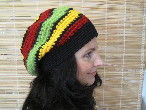 Ručně háčkovaná čepice Rasta — foto 1
