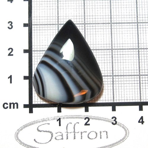 Černobílý achát (onyx) Afrika č.9 - velký — foto 1