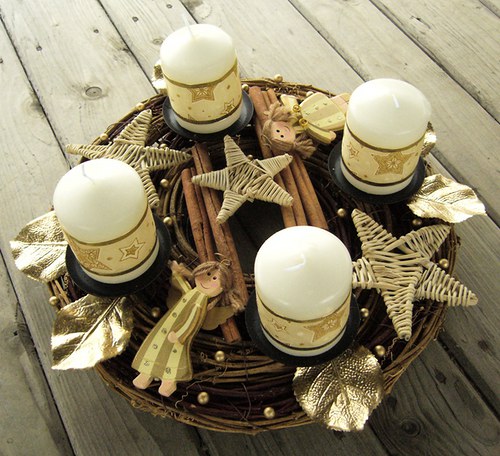 Adventní svícen "Andělské duo" — foto 1