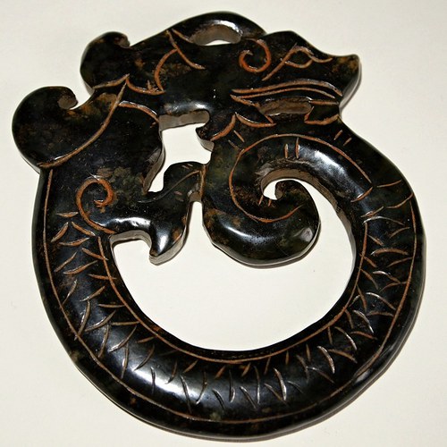 Amulet Tibet - DRAK extra, zelený jadeit — foto 1