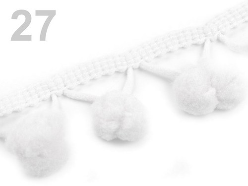 Bambulková stuha š. 20 mm: White — foto 1