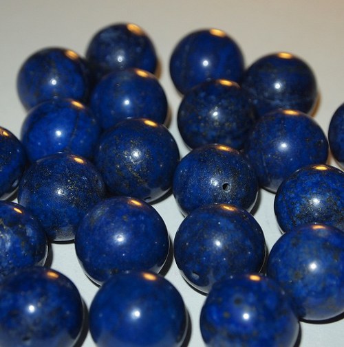 Lapis Lazuli kuličky 16 mm přírodní — foto 1