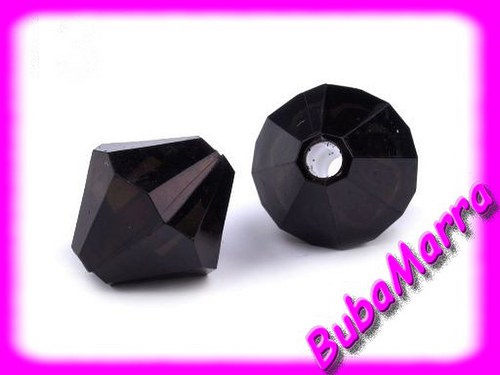 ~ BROUŠENÉ KORÁLKY 12x12mm ~ 8ks ~MODROČERNÁ