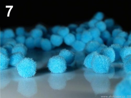 Bambulky 13 mm /10 ks/: Air Blue