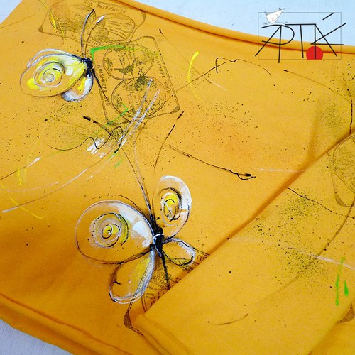 Šál motýlííí, 53x 235 cm — foto 1