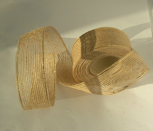 Jutová stuha vánoční 4 cm — foto 1