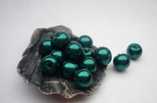 40 ks perličky 6 mm - petrolejové A5