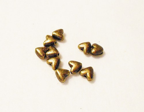 Korálky kovové 10 ks Antický bronz 301 — foto 1