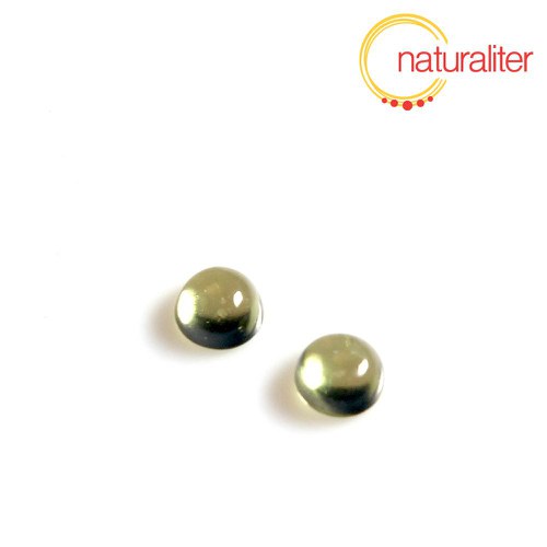 Peridot (olivín) - kabošon 4mm