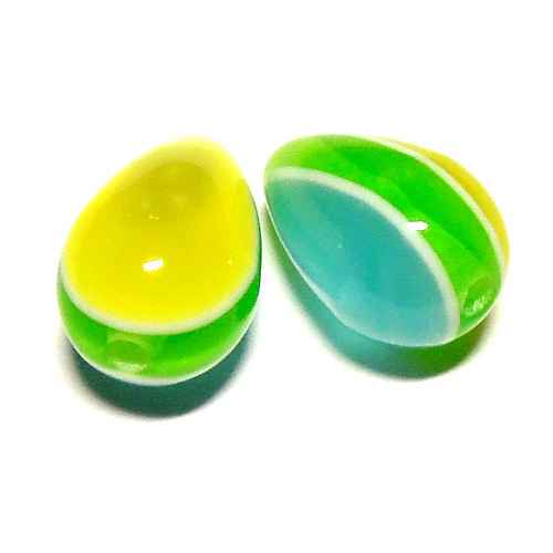 Korálky kočičí - 10 x 15 mm - 2 ks