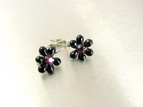 Náušničky : " Midnight purple " — foto 1