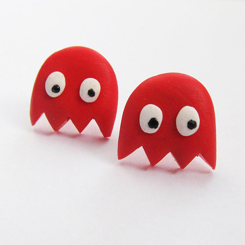 Pacman náušnice — foto 1