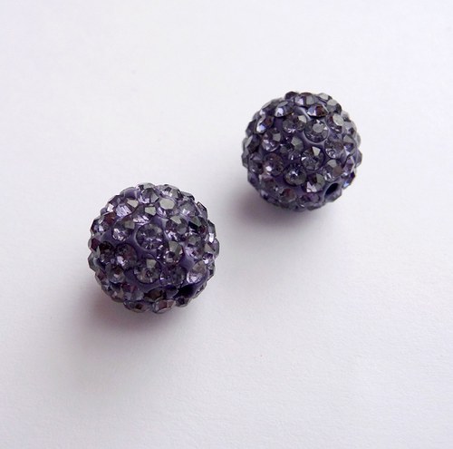 Shamballa korálek 12mm 1ks
