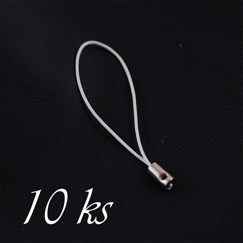 Bílé poutko na mobil - 10ks — foto 1