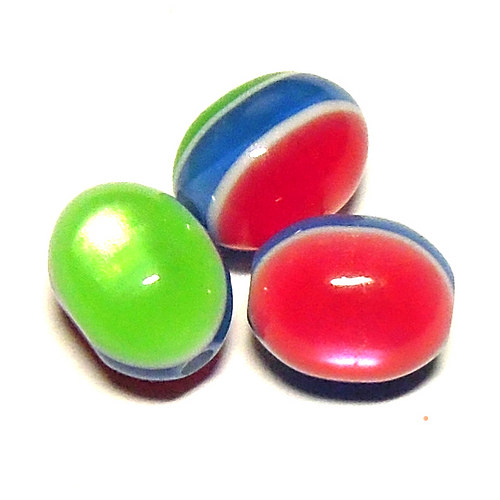 Korálky kočičí - 10 x 8 mm - 5 ks