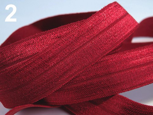 Pruženka/guma š. 18 mm: True Red — foto 1