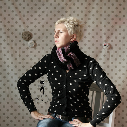 NÁKRČNÍ-KYX pink leopard/black elegant — foto 1