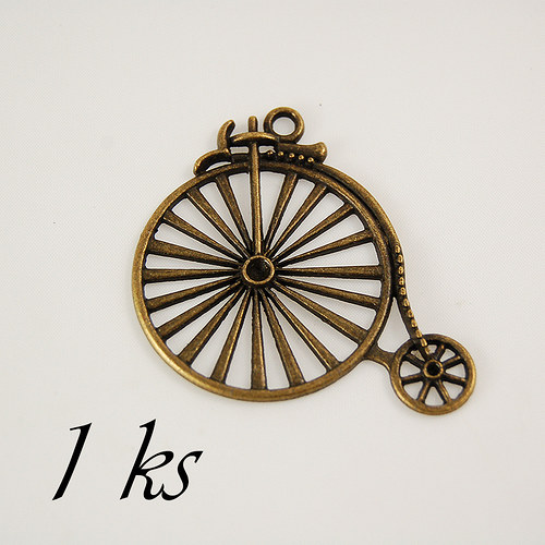 Velociped, bronzová barva - 1ks — foto 1