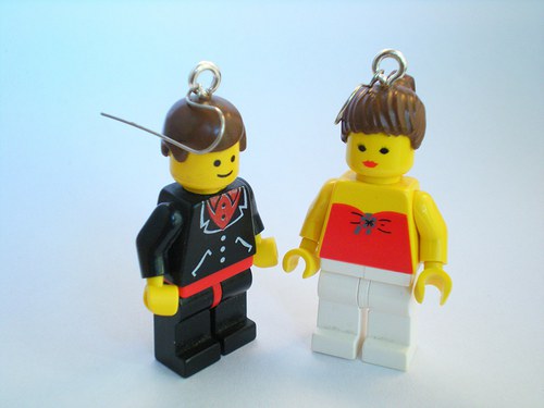 Naušnice s lego panáčky — foto 1