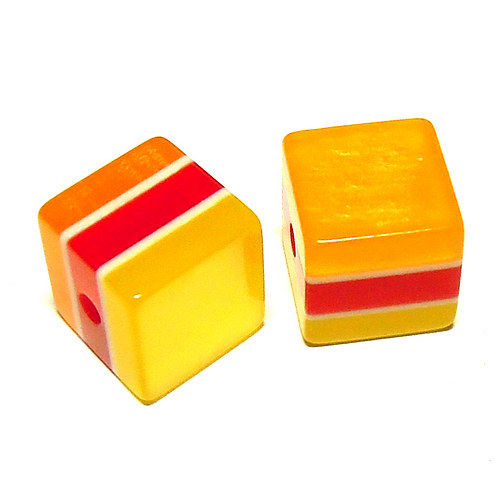 Korálky kočičí - 10 mm - 4 ks