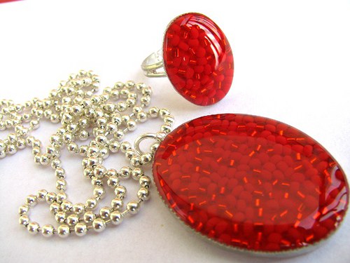 Red loveliness - prstýnkový set — foto 1