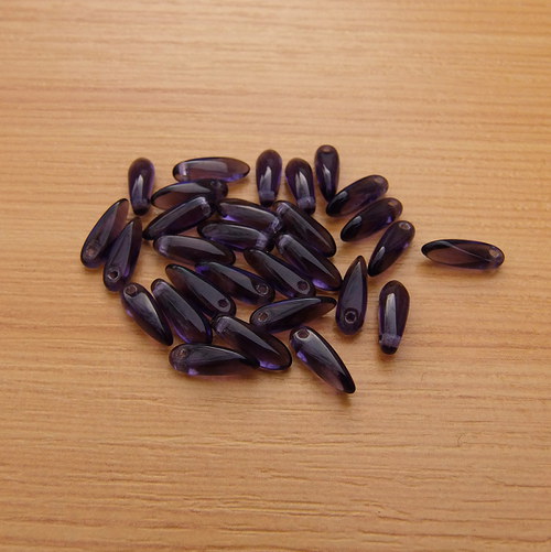 Jazýčky - fialové -3 x 10 mm